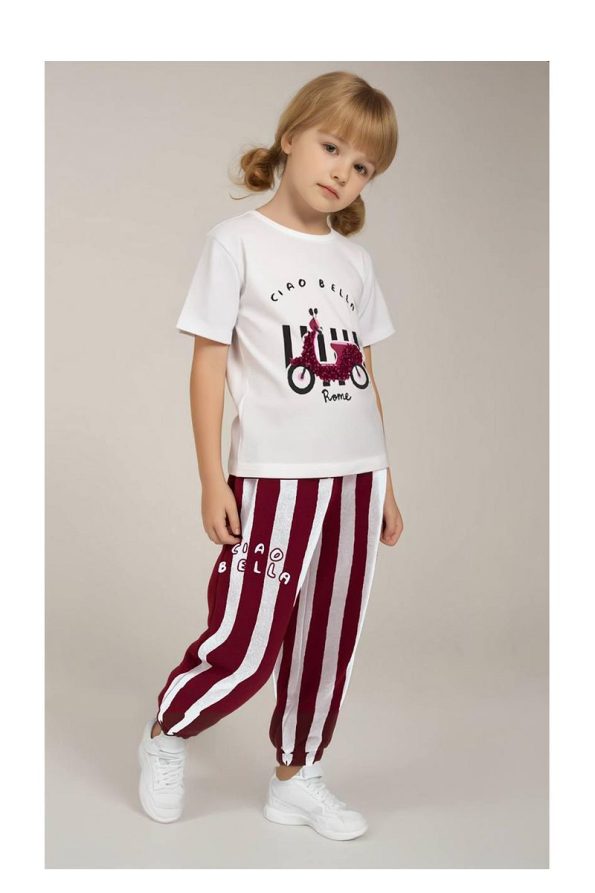 My Kids Wear Colorful Patterned Kids Top and Bottom Set