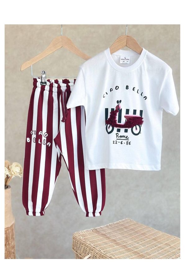 My Kids Wear Colorful Patterned Kids Top and Bottom Set