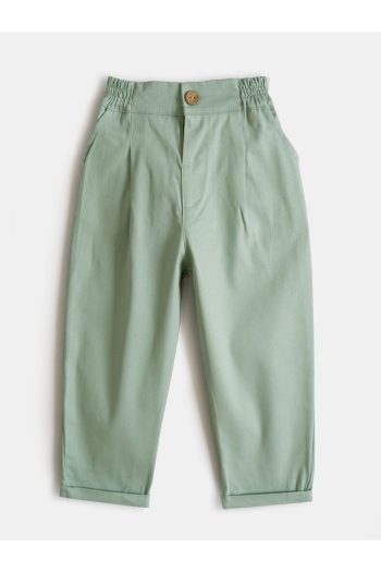 Cotton Trips Checkered Shirt and Gabardine Pants Set for Ages 2-8