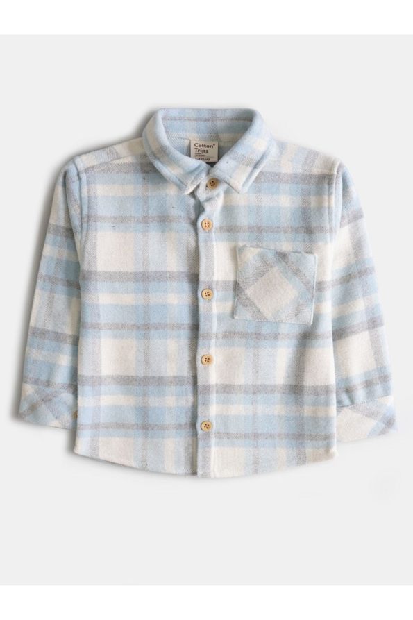Cotton Trips Flannel Shirt for Ages 2-8