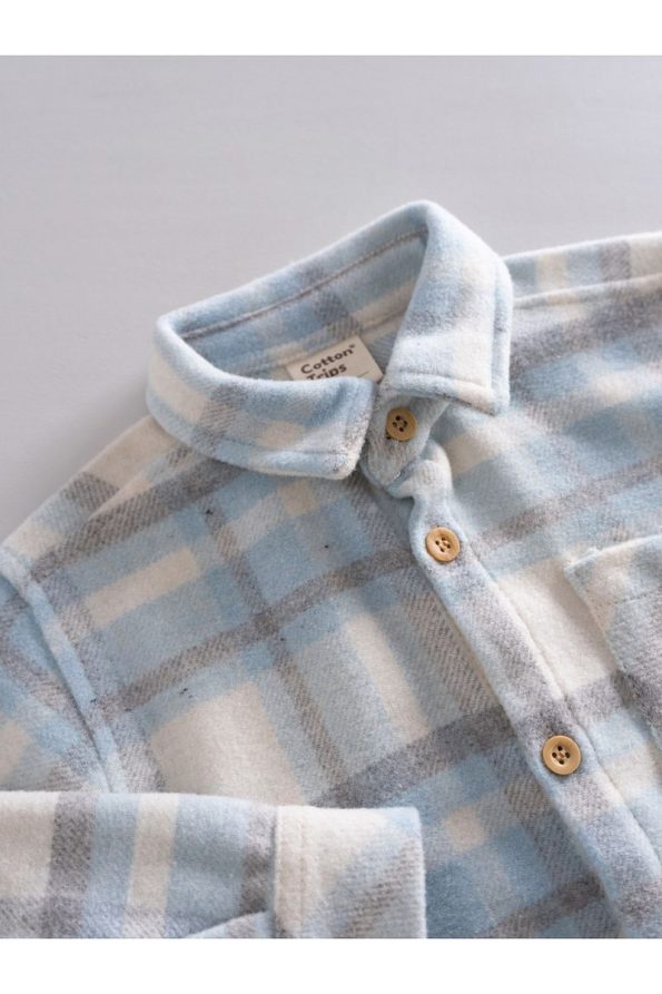 Cotton Trips Flannel Shirt for Ages 2-8