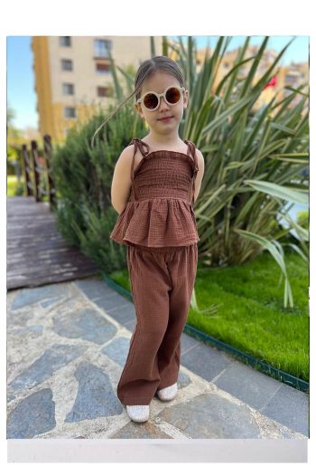 My Kids Wear Ruffled Detail Girls' Set