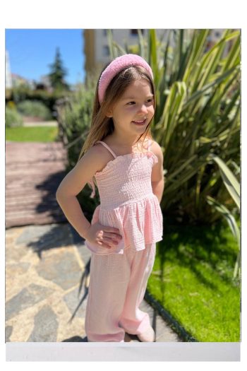 My Kids Wear Ruffled Detail Girl's Outfit