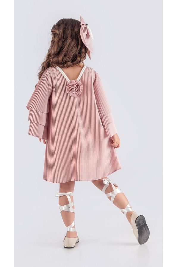 Mnk Baby&Kids Girls' Crepe Pleated Dress