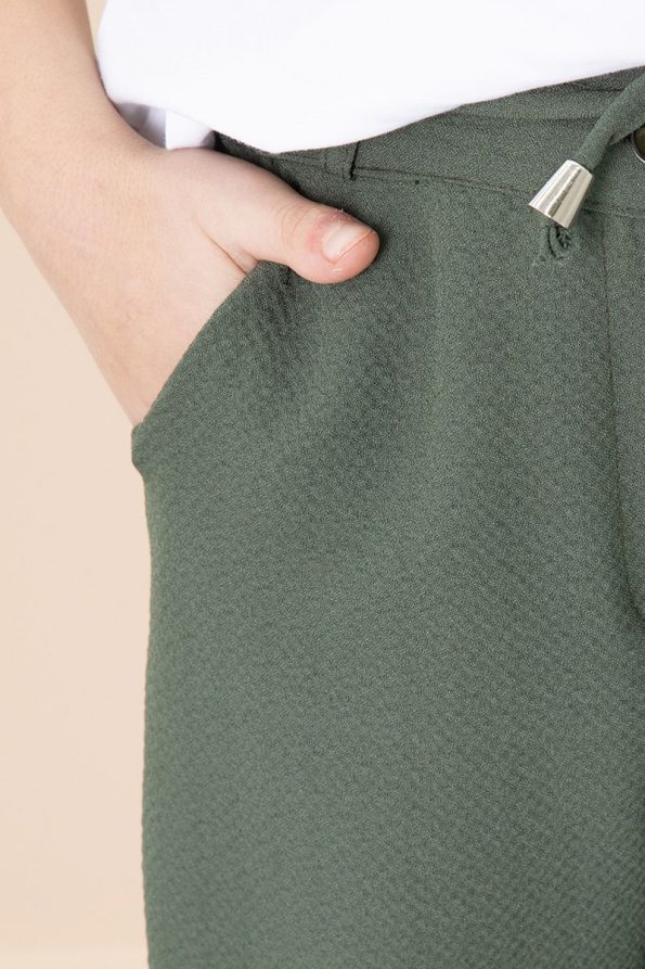 Cansin Mini Green Double Cuff Boys' Jogger Pants