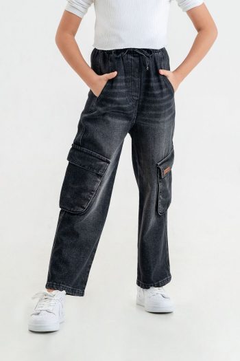 Giyicem Textile Girls' Elastic Waist Pants