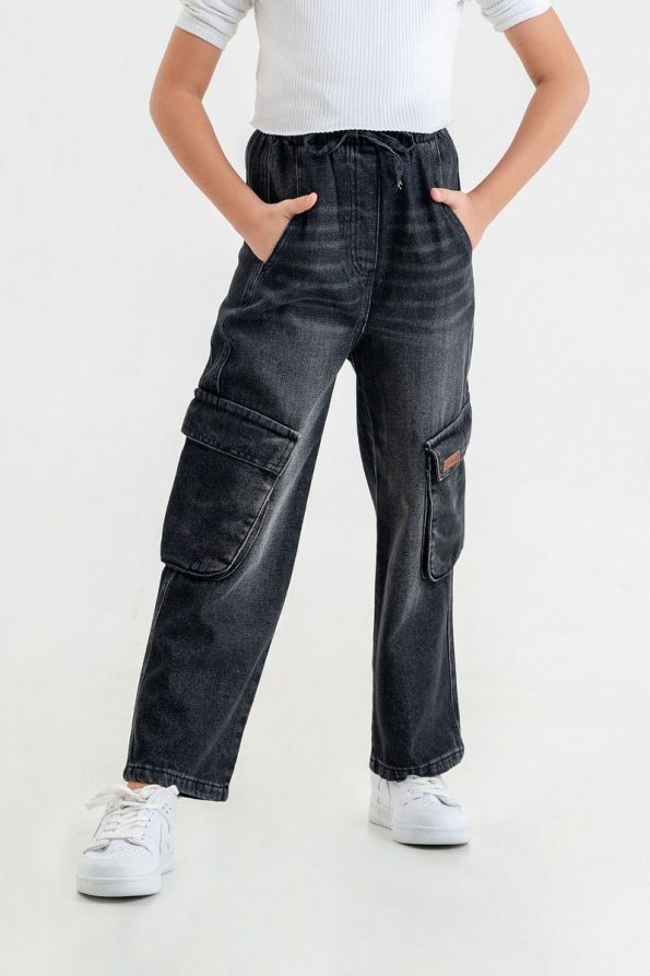 Giyicem Textile Girls' Elastic Waist Pants
