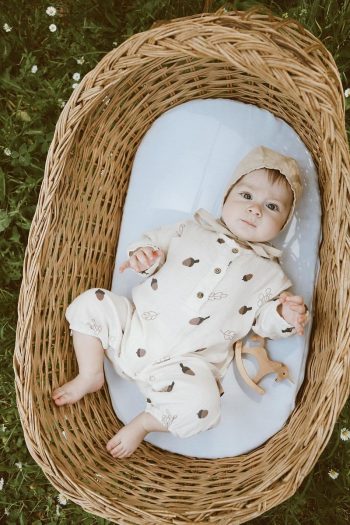 MELLS BABY Organic Muslin Cotton Baby Romper