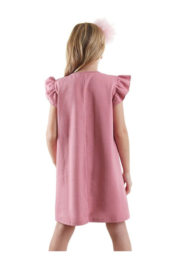 Denokids Lilycorn Pink Summer Dress for Girls