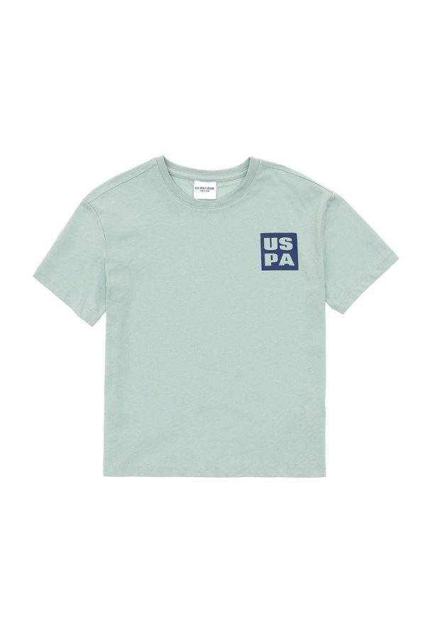 U.S. Polo Assn. Boys' Aqua Oversized Crew Neck T-Shirt