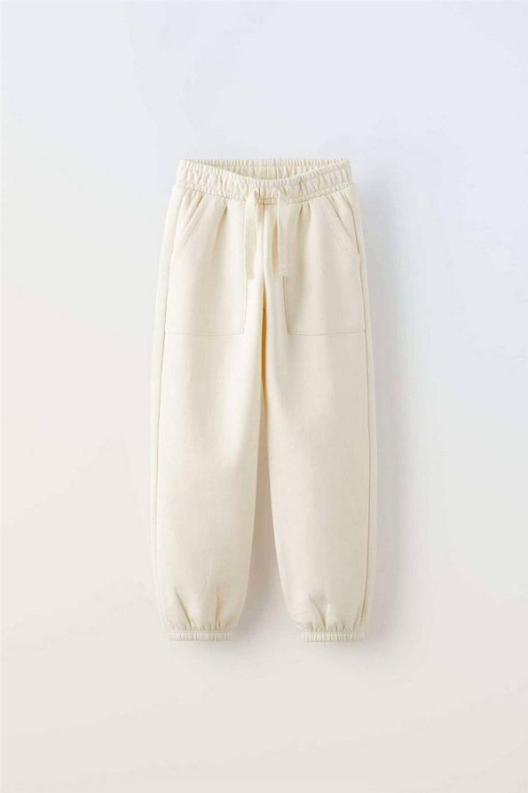 Minibambi Girls' Cotton Short Set with Print in Cream