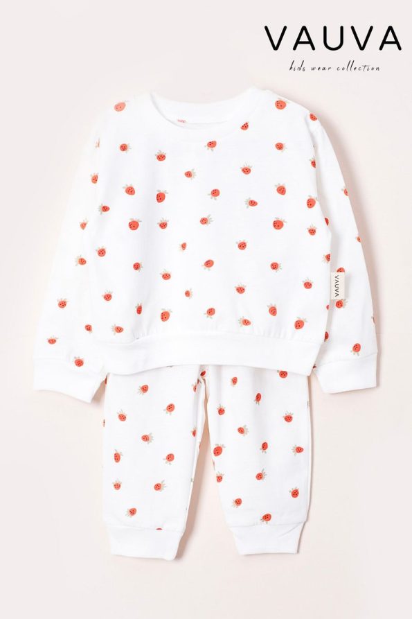 Vauva Long Sleeve Printed Pajama Set for Boys and Girls