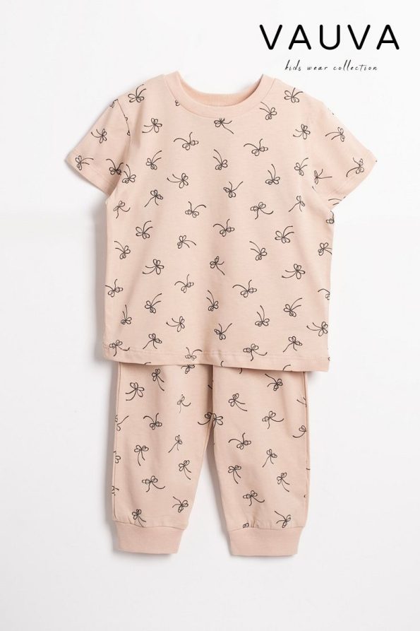 Vauva Patterned Pajama Set for Boys and Girls