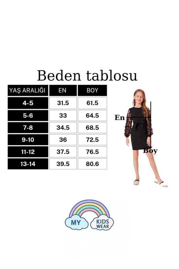 My Kids Wear Tie-Belt Tulle Detail Children's Dress