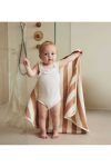Cotton Baby Bath Towel Swaddle Striped Pink
