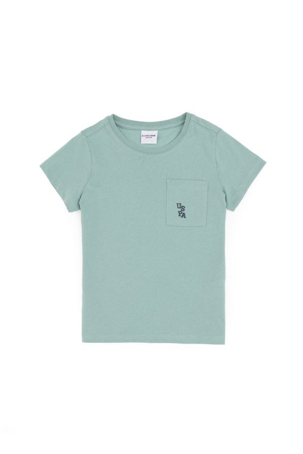 U.S. Polo Assn. Boys' Aqua Green Crew Neck T-Shirt