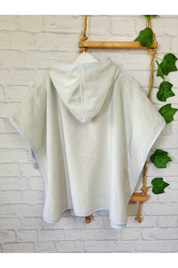 Soft Cotton Hooded Towel Poncho for Kids