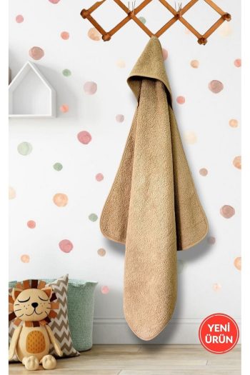 Cotton Wrap Towel for Newborns in Brown