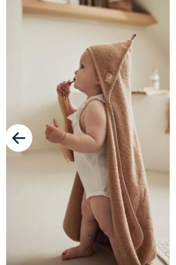 Cotton Wrap Towel for Newborns in Brown