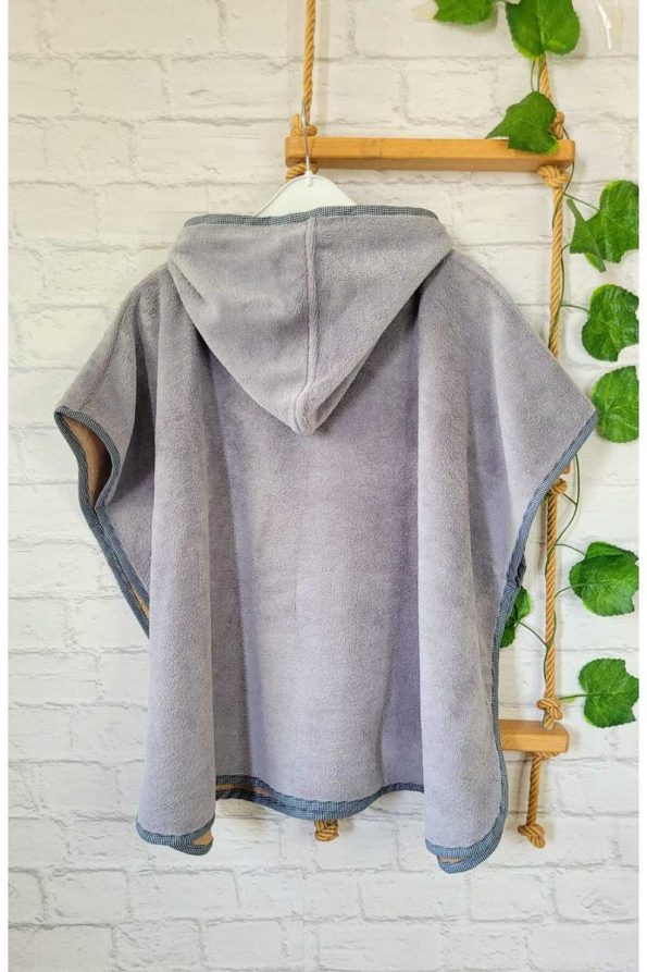 Cotton Soft Hooded Towel Poncho for Kids