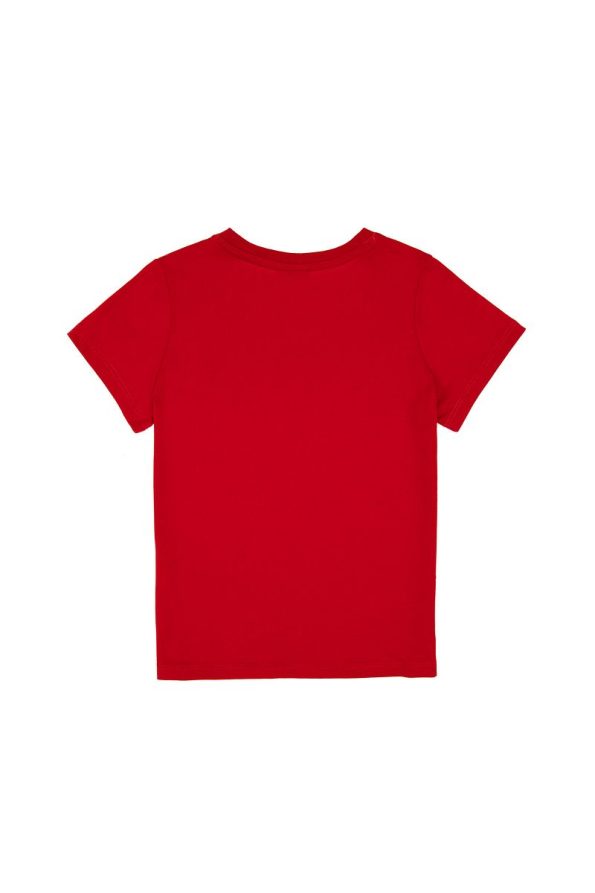 U.S. Polo Assn. Boys Red Basic Crew Neck T-Shirt