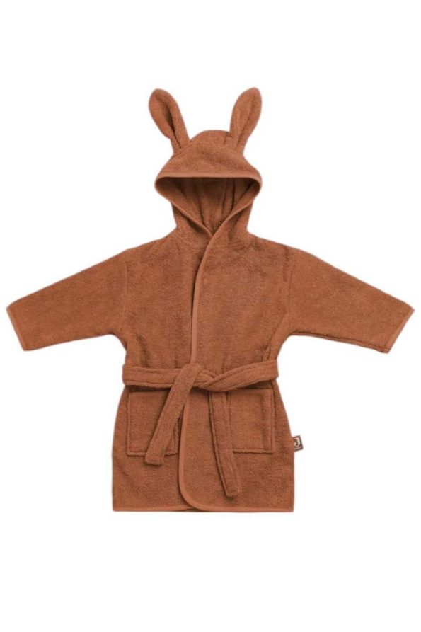Soft Cotton Unisex Kids' Hooded Bathrobe - Bunny Ears