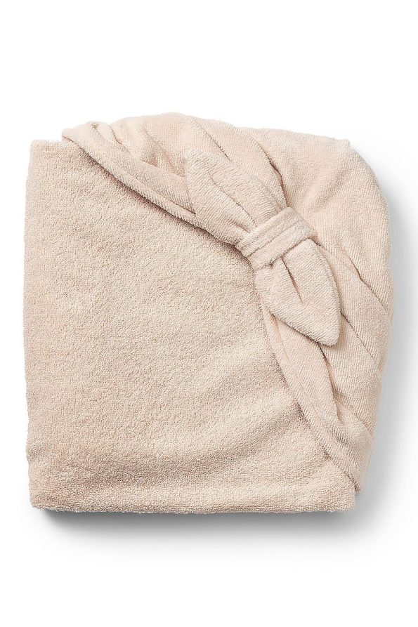 100% Cotton Soft Baby Bath Wrap for Newborns in Powder Pink