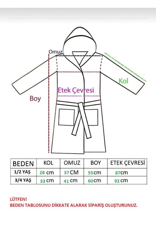100% Cotton Soft Hooded Girls Bathrobe Pink/Cherry