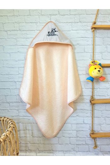 Soft Cotton Baby Bath Towel Wrap 75x75cm Zebra/Pink