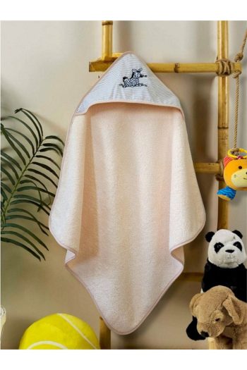 Soft Cotton Baby Bath Towel Wrap 75x75cm Zebra/Pink
