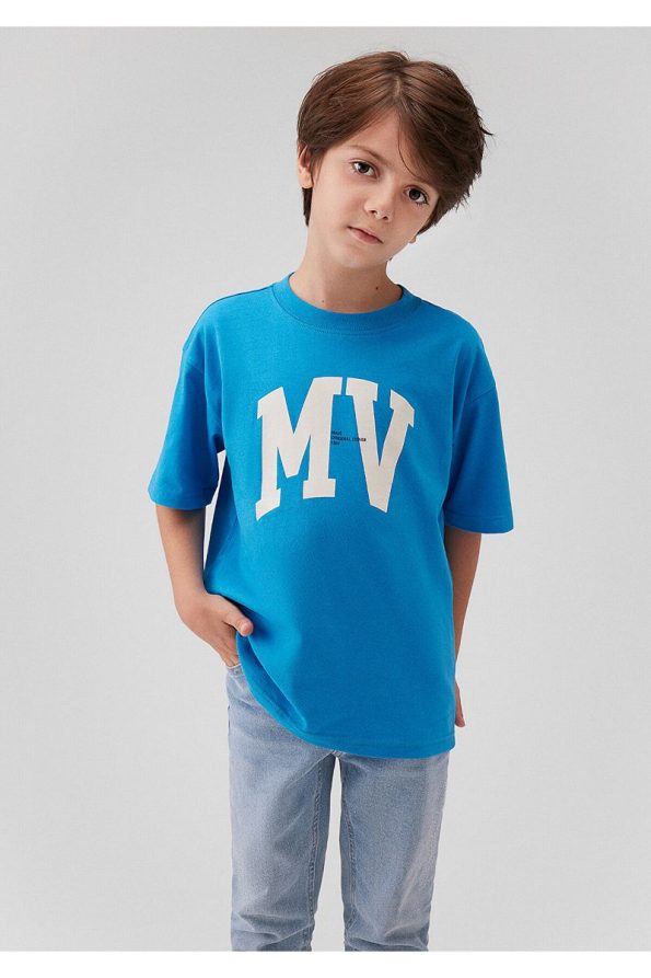 Mavi MV Logo Printed T-Shirt Loose Fit