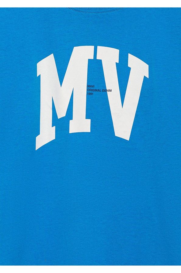 Mavi MV Logo Printed T-Shirt Loose Fit