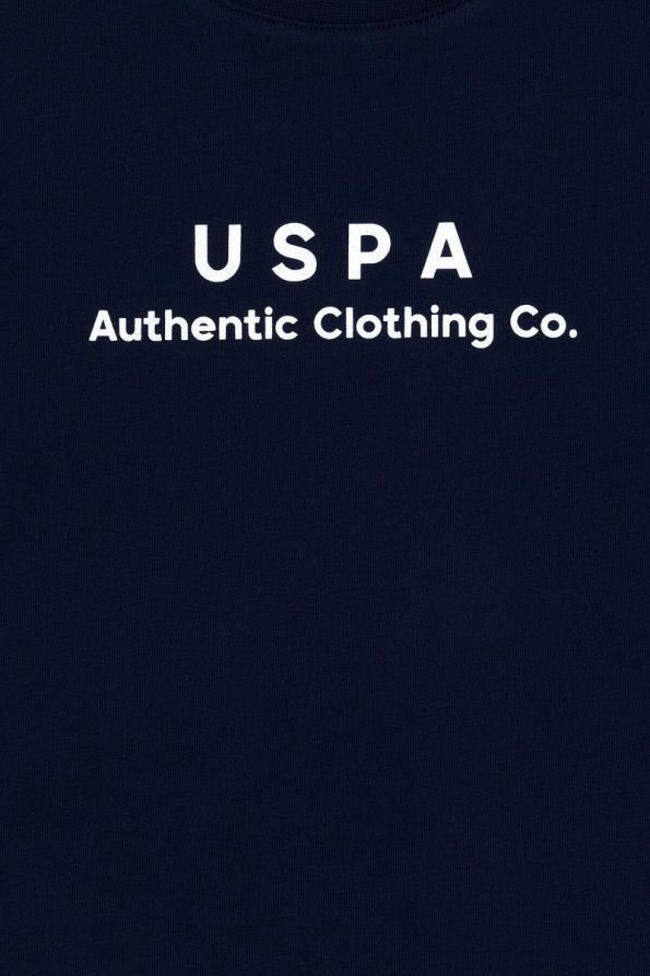 U.S. Polo Assn. Boys' Navy Comfort Basic Crew Neck T-Shirt