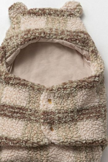 Cassiope Hooded Checkered Sleeping Bag for Baby Boys