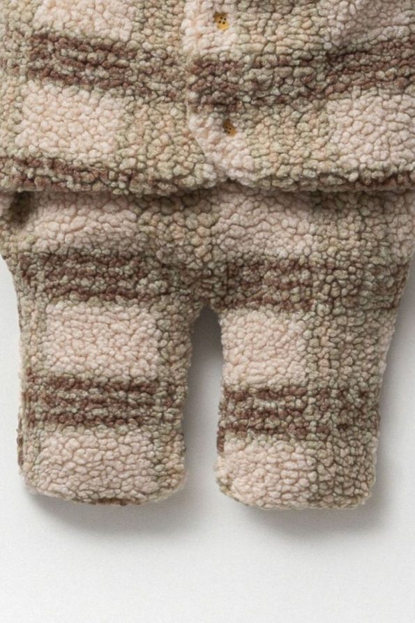 Cassiope Hooded Checkered Sleeping Bag for Baby Boys