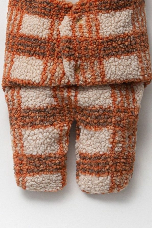 Cassiope Ear Hooded Plaid Sleep Sack for Boys