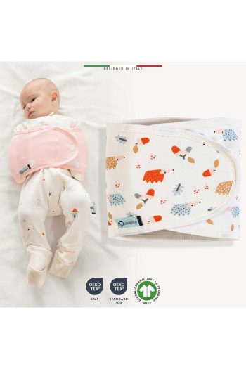 Elelelife Newborn Swaddle Belt in Ecru Riccio