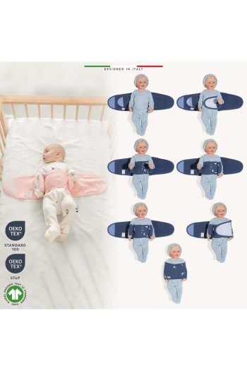 Elelelife Newborn Swaddle Belt in Ecru Riccio