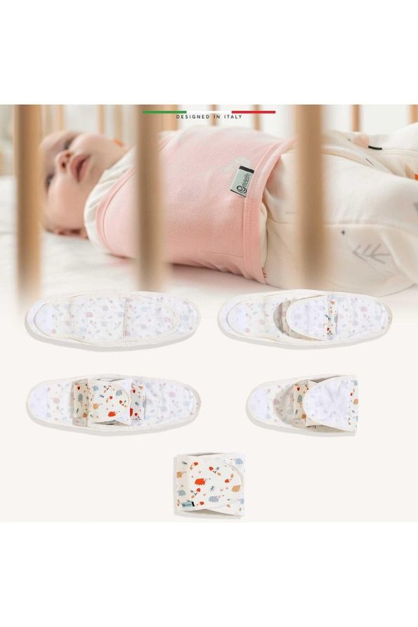 Elelelife Newborn Swaddle Belt in Ecru Riccio