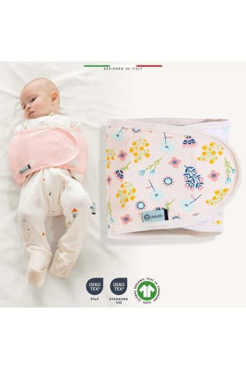 EleleLife Baby Swaddle Strap Newborn Powder Pink
