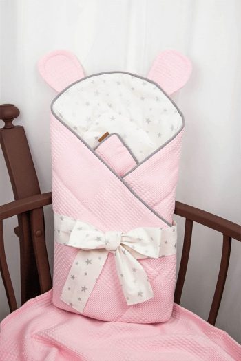 Babynest Padded Cotton Swaddle Pink