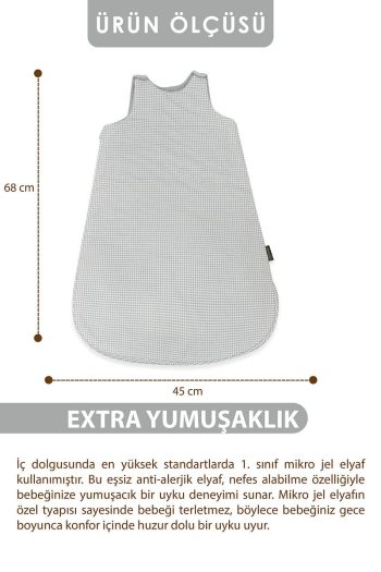 Mordesign Baby Sleep Sack, Newborn Muslin Swaddle, 100% Cotton Fabric, Wearable Blanket