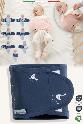 Elele EleleLife Baby Swaddle Belt Newborn Indigo Duck