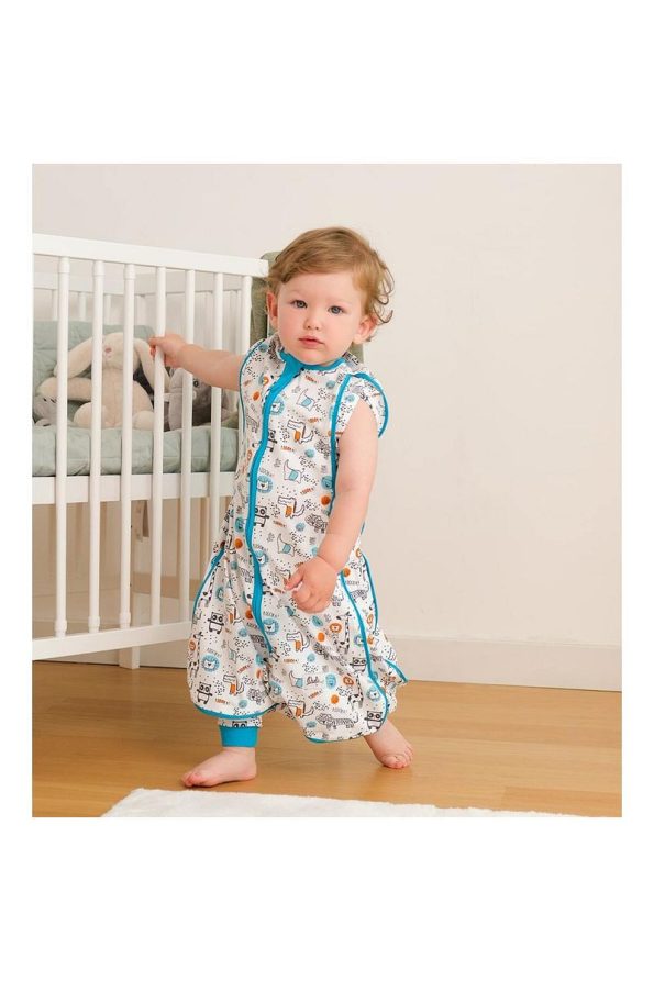 Owli Sleep Guru 0.3 Tog Safari Baby Swaddle / Sleeping Bag, 0-36 Months