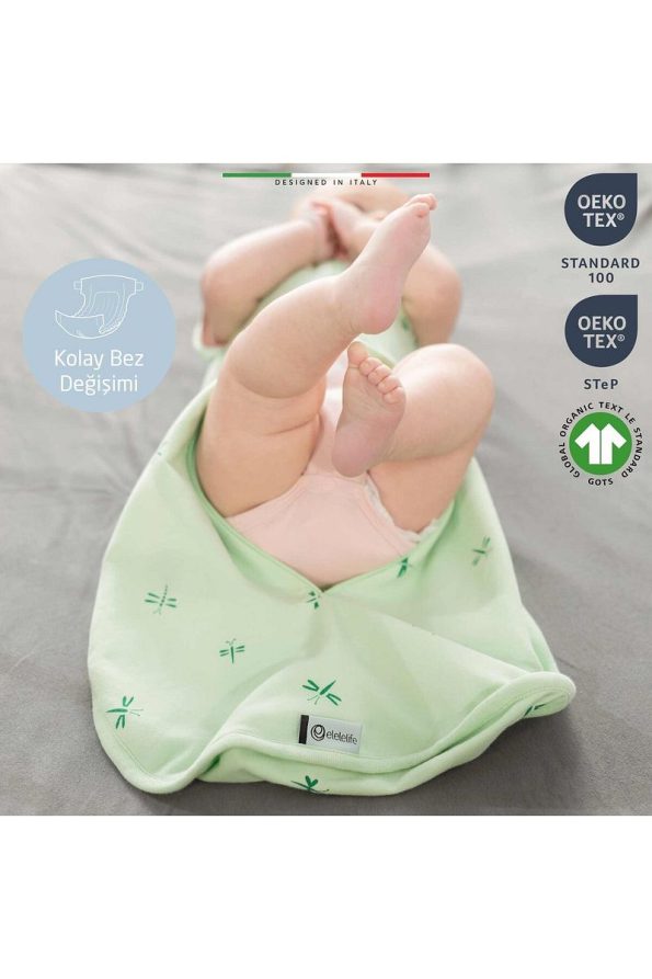 EleleLife Baby Swaddle Sleep Sack 1 Tog Powder Floral