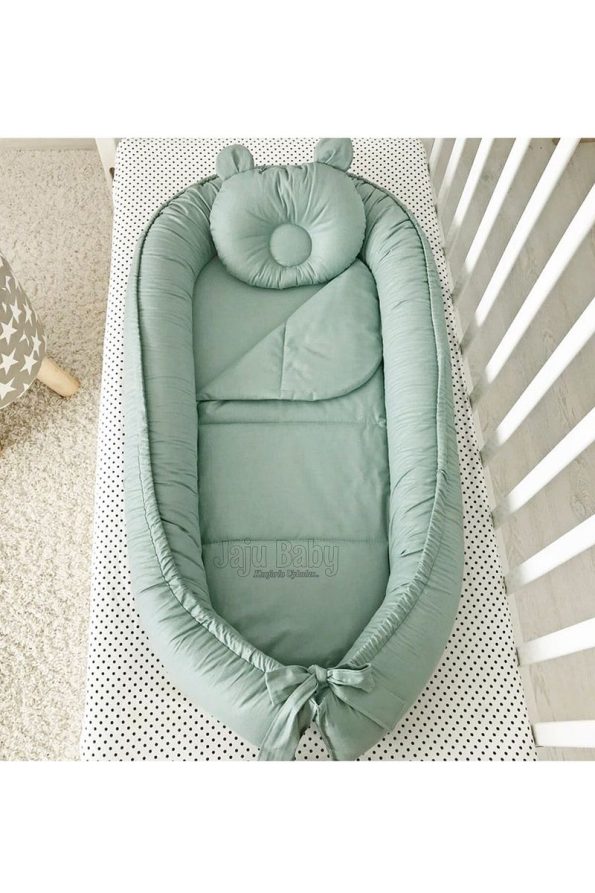 Jaju Baby Light Green Luxury Orthopedic Babynest