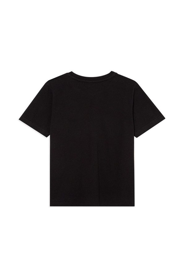 Mavi Logo Printed Black T-Shirt Regular Fit