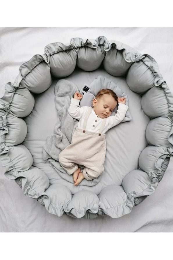 Jaju Baby Organic Fabric Gray Foldable Play Mat