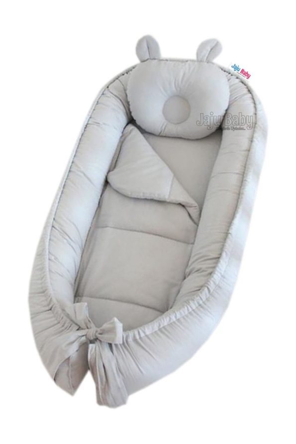 Jaju Baby Luxury Orthopedic Baby Nest in Gray Design