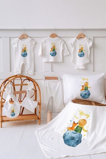 Lilabio 100% Organic Personalized Summer Baby Set